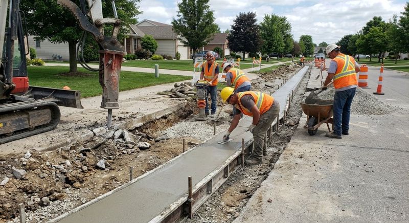 Cement Curbing Installation in Citrus County, FL